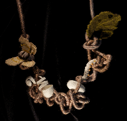 Jan Massie silk fiber spun necklace - changes